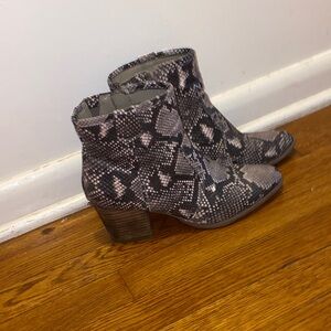Carlos by Carlos Santana Trendy Snakeskin Ankle Boots